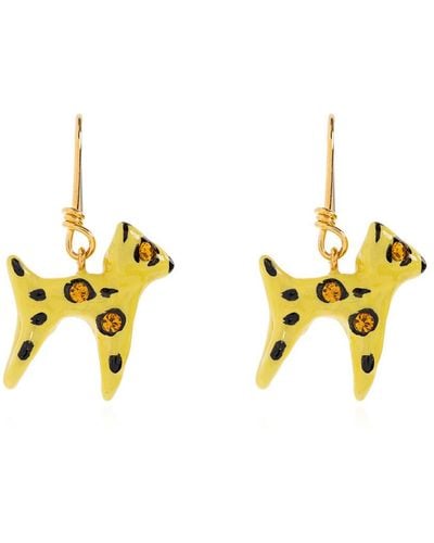 Marni Earrings with animal motif - Giallo