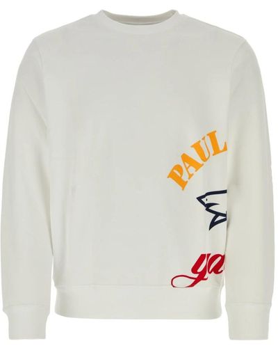 Paul & Shark Stylischer fleece-sweatshirt - Weiß