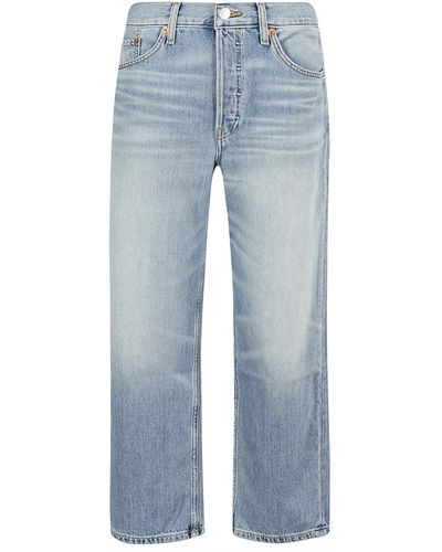 RE/DONE Stylische kurze jeans - Blau