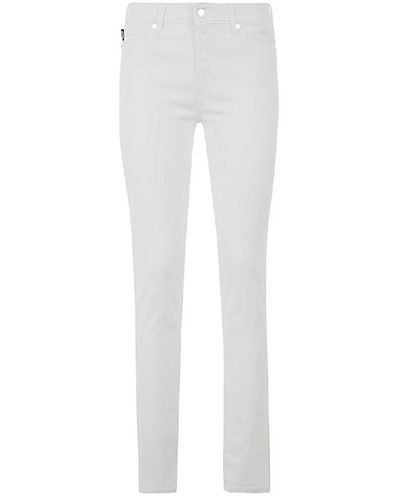 Love Moschino Jeans und Hose aus weißer Baumwolle