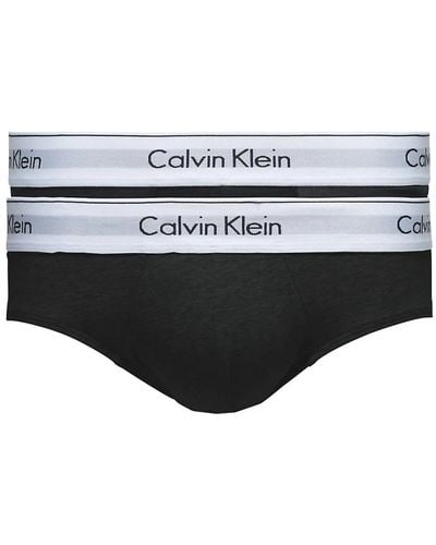 Calvin Klein Schwarze 2-pack hip briefs unterwäsche