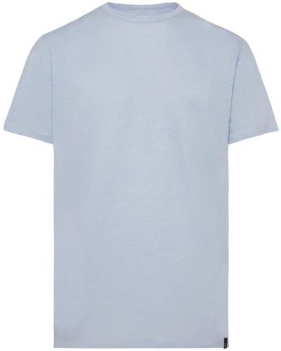 BOGGI T-shirt aus stretch-leinen-jersey,t-shirt aus stretch-leinenjersey - Blau