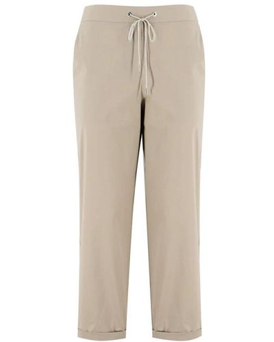 Le Tricot Perugia Straight Trousers - Natural