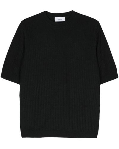 Lardini Round-Neck Knitwear - Black