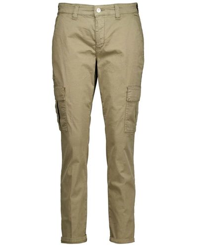 M·a·c Pantaloni cargo con stretch e tasche multiple - Neutro