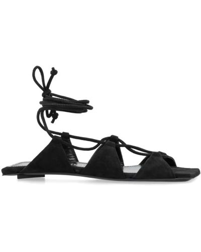 The Attico Shoes > sandals > flat sandals - Noir