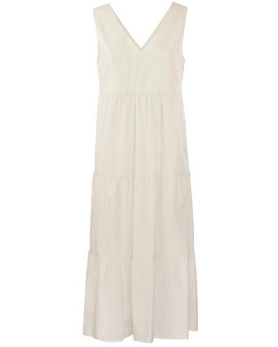 Woolrich Maxi dresses - Blanco
