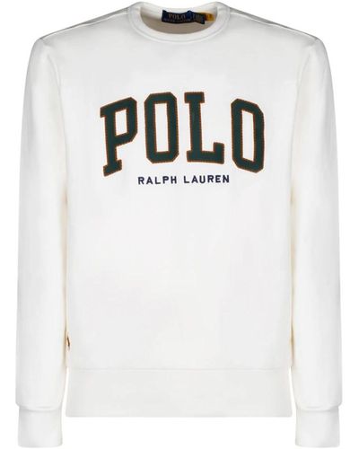 Ralph Lauren Weißes logo-print sweatshirt