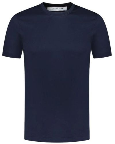 Gran Sasso Casual baumwoll t-shirt - Blau