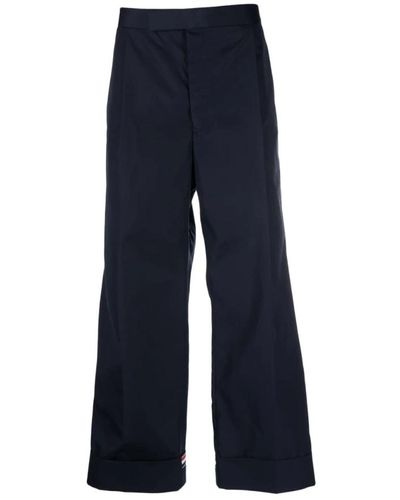 Thom Browne Wide trousers - Blau