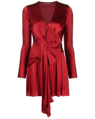 Alberta Ferretti Short Dresses - Red