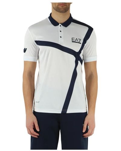 EA7 Tops > polo shirts - Blanc