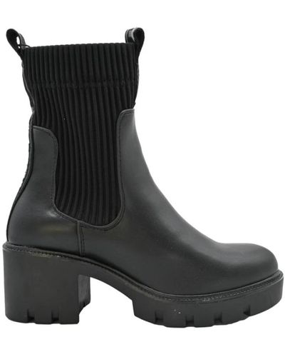 Replay Heeled Boots - Black