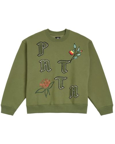 PATTA Blumen crewneck pullover - Grün