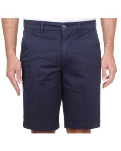 Re-hash Reißverschluss bermuda shorts slim fit - Blau
