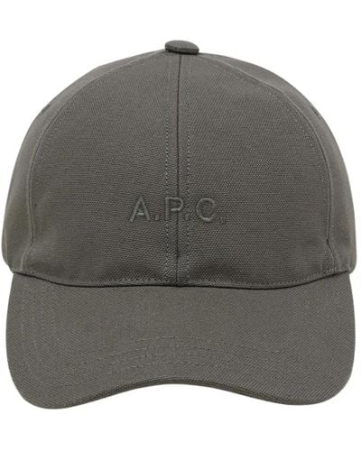 A.P.C. Charlie mütze,caps,charlie cap - baumwolle - schwarz - Grau