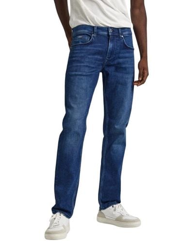 Pepe Jeans Jeans > slim-fit jeans - Bleu