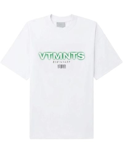 VTMNTS Bedruckte t-shirts und polos in weiß