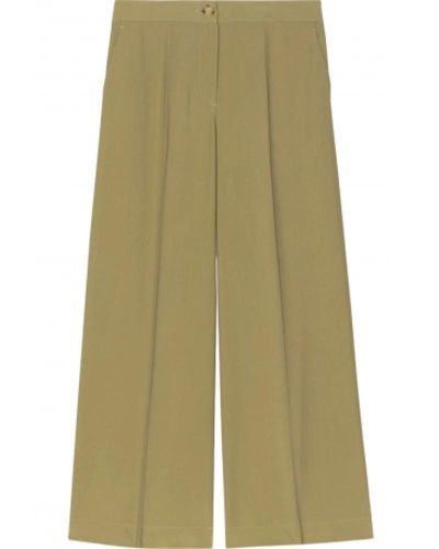 Paul Smith Pantalón corto khaki con cintura elástica - Verde
