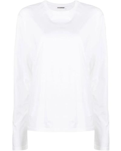 Jil Sander Long Sleeve Tops - White