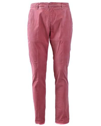 Dondup Trousers - Rosso