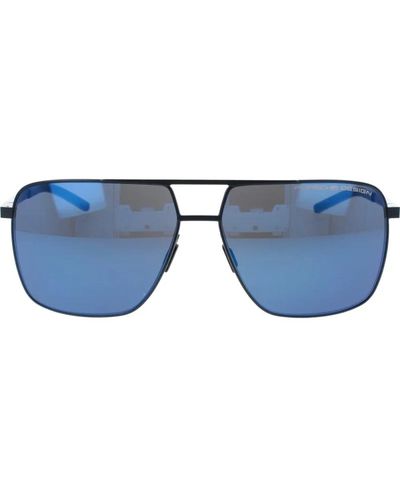 Porsche Design Iconici occhiali da sole blu specchiati