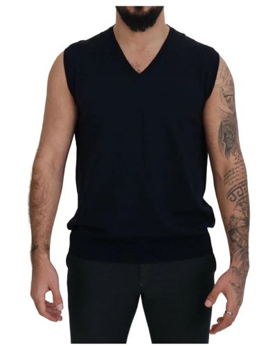 Paolo Pecora Tops > sleeveless tops - Noir