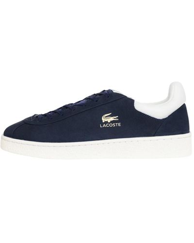 Lacoste Premium baseshot leder sneakers blau weiß