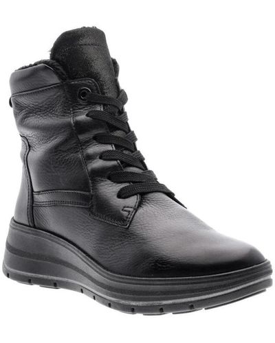 Ara Lace-Up Boots - Black