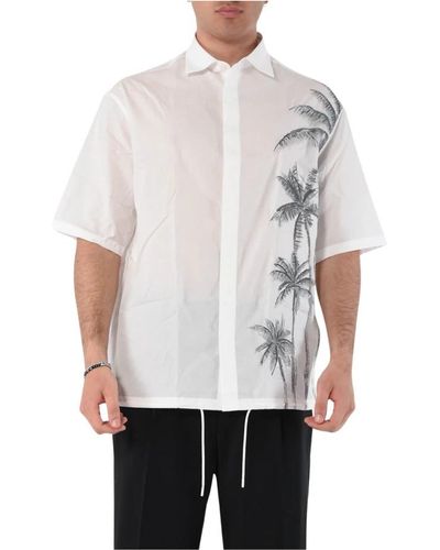 Emporio Armani Short Sleeve Shirts - White