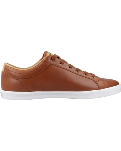 Fred Perry Baseline leder sneakers - Braun