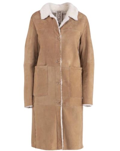 Gimo's Coats > single-breasted coats - Marron