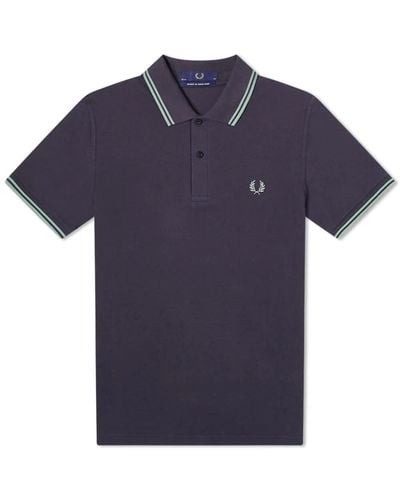 Fred Perry Reissues Original Twin Tipped Polo - Blue