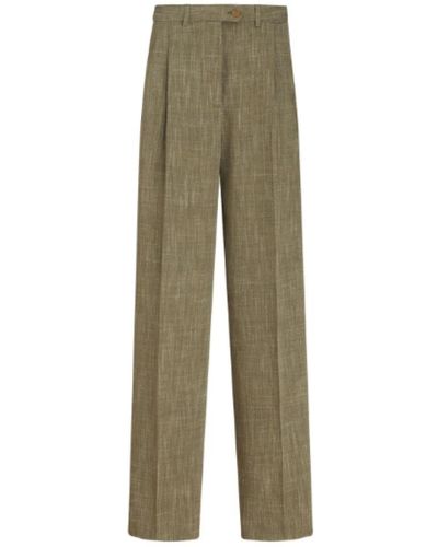 Etro Straight trousers - Grün
