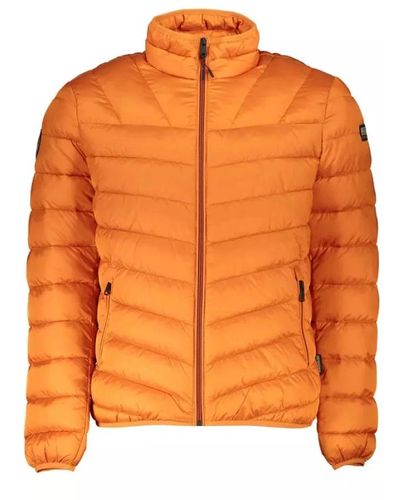 Napapijri Polyamid Jacke mit langen Ärmeln und Taschen - Orange