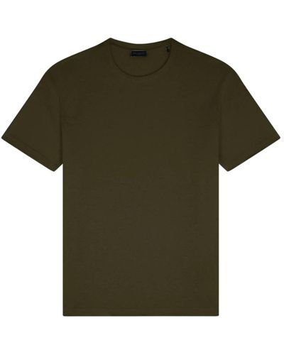 Paul & Shark T-shirt in jersey di lino delavè - Verde