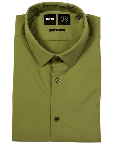 BOSS Casual Shirts - Green