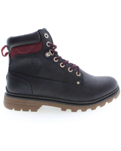 U.S. POLO ASSN. Shoes > boots > lace-up boots - Bleu