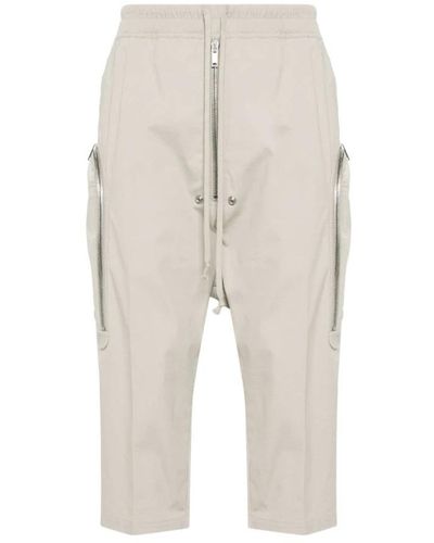 Rick Owens Cropped Trousers - Natural