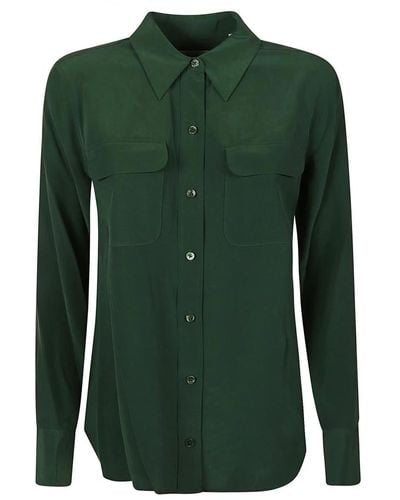 Equipment Camisa slim fit - Verde