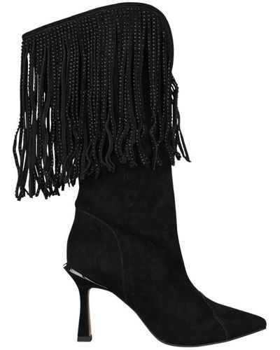 Alma En Pena. Heeled Boots - Black