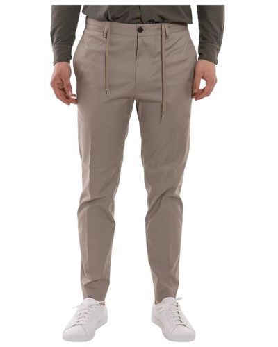 Mauro Grifoni Slim-Fit Trousers - Grey