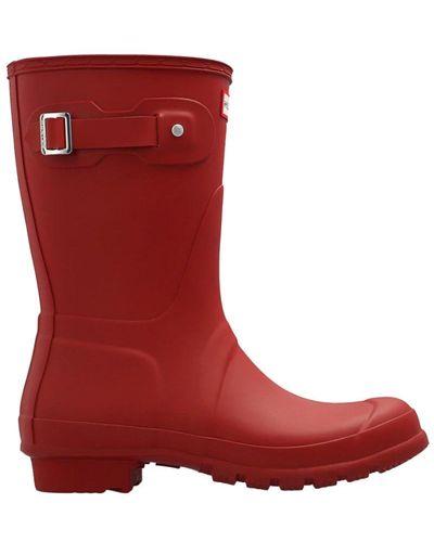 HUNTER 'original Short' Rain Boots - Red