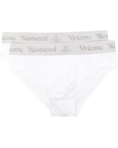 Vivienne Westwood Bianco/grigio jersey intimo in cotone