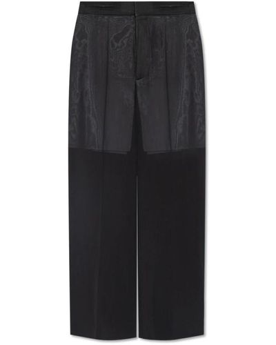 Victoria Beckham Wide Trousers - Black
