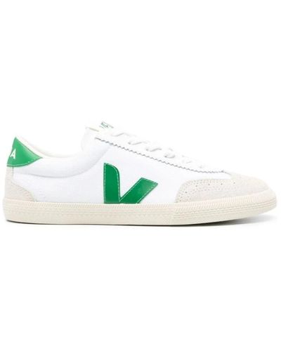 Veja Weiße emeraude sneakers für männer - Grün