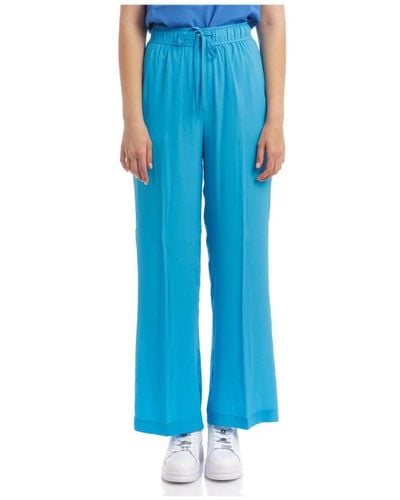 Seventy Pantalone jogging con coulisse elasticata - Blu