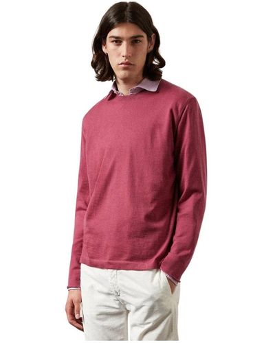 Massimo Alba Knitwear > cashmere knitwear - Rouge