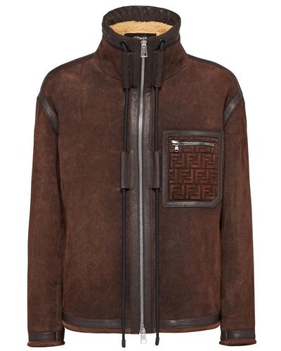 Fendi Light Jackets - Brown