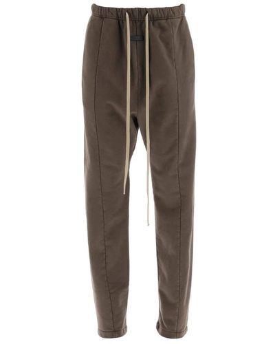 Fear Of God Brushed cotton joggers for - Marrone